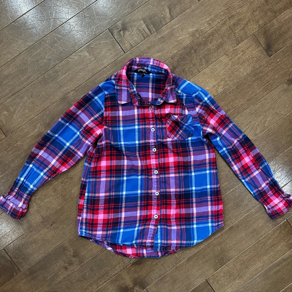 Flannel shirt. Size 8. GUC